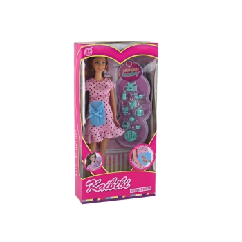 Lalka Dla Dzieci W Ciąży Mama Dziecko Różowa Sukienka Akcesoria