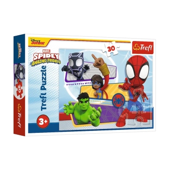 Puzzle - 30 - Odważny Spidey - Spidey i jego przyjaciele - Marvel - Trefl 18322