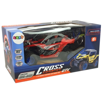 Terenowe Auto Cross Country Zdalnie Sterowane Pilot 27 MHz Czerwone