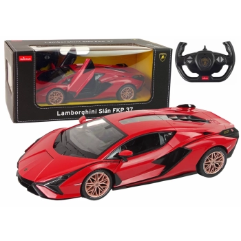 Auto R/C Lamborghini Sian FKP 37 Rastar 1:14 Czerwone Na Pilota