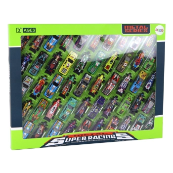 Zestaw Resoraków 50 Sztuk Różnokolorowe Samochodziki