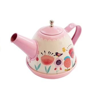 Zestaw do Herbaty Filiżanki Imbryk Spodki 14 elementów