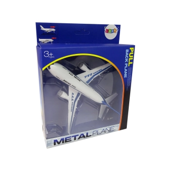 Samolot Pasażerski Boeing 777 Biały Napęd Światła Dźwięki