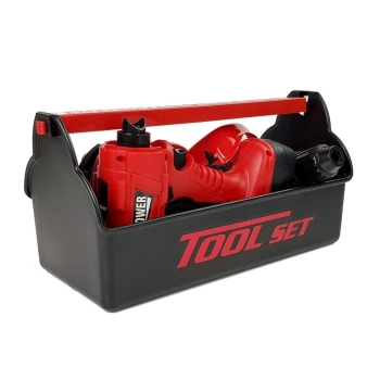 Zestaw Narzędzi Dla Majsterkowicza Skrzynka Wiertarka Młotek