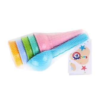 Zestaw Kolorowych Foremek Rożki Lody Piasek 6221