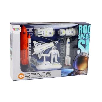 Zestaw Kosmiczny Misja Kosmiczna Rakieta Statek Kosmiczny 8 ele.