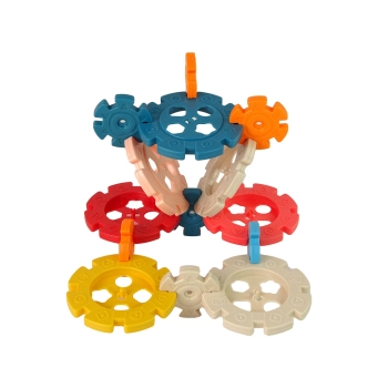 Klocki Konstrukcyjne Płatki Śniegu 52 Elementy