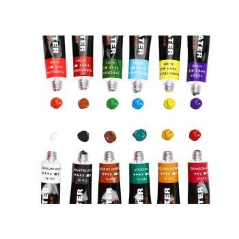 Zestaw Farb Akrylowych W Tubce 12 Kolorów