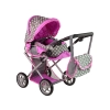 Wózek Spacerówka 2 w1 z Torbą Szaro Różowy Gwiazdki