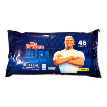 Mr Proper Ultra Power Uniwersalne Chusteczki Citron 45 szt.