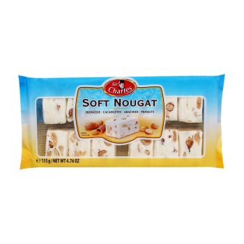 Soft nugat Biały nugat z orzechami 135 g