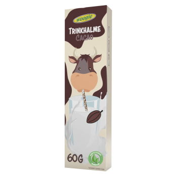 Woogie Trinkhalme Rurki do Mleka Czekoladowe 10 x 6 g