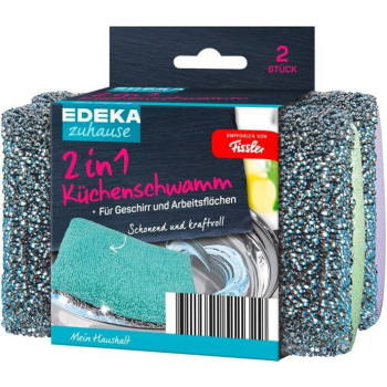 Edeka Gąbka Kuchenna 2w1 2 szt.
