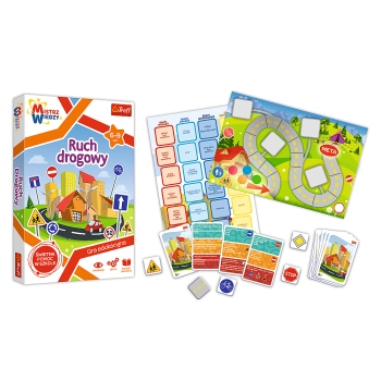 Gra dla dzieci Ruch drogowy Mistrz Wiedzy Trefl 01955