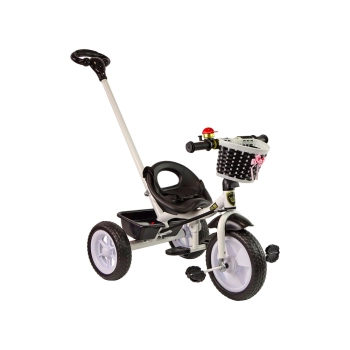 Rower Trójkołowy PRO100 Czarny Koszyk Koła EVA