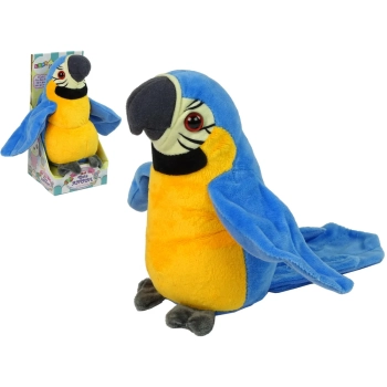 Interaktywna Gadająca Papuga Niebieska Powtarzająca Słowa
