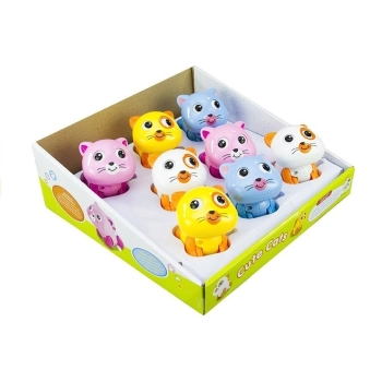 Zwierzątka Nakręcane Kotki Chodzą Ruszają Ogonem