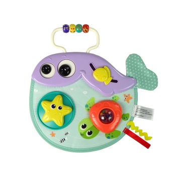 Wieloryb Dla Niemowląt Grzechotka Kształty Suwak Koraliki