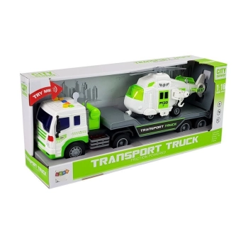 Auto Transporter na Baterie 1:16 z Helikopterem