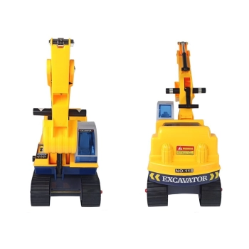 Duża Koparka Jeździk Koparka Budowa Kask Żółty