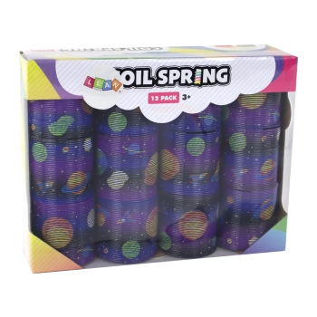 Kultowa Sprężyna Fioletowa Motyw Planet Relaksacyjna 6CM