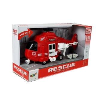 Helikopter Ratunkowy Straż Pożarna 1:16 Hak Dźwięk Światła