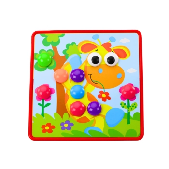 Puzzle Obrazkowe Kolorowe Przyciski Do Uzupełniania 12 Obrazków