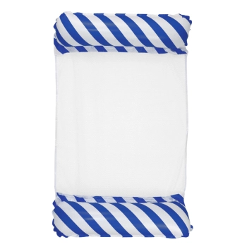 Dmuchany Hamak Wodny Materac Leżak Biało-Granatowy 120x70cm