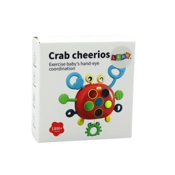 Krab Sensoryczny Interaktywny Edukacyjna Zabawka Dla Dzieci Gryzak