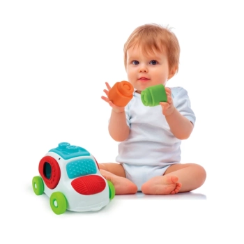 Clemmy Autko Sensoryczne z Klockami Sorter Clementoni 17315