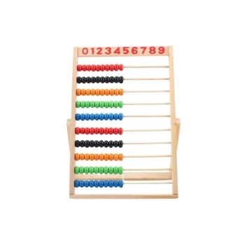 Liczydło Szkolne Drewniane Kolorowe Koraliki