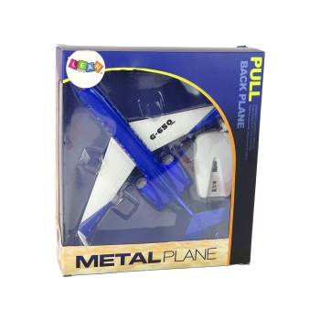 Samolot Pasażerski G-650 Napęd Dźwięk Światła Metalowy Niebieski