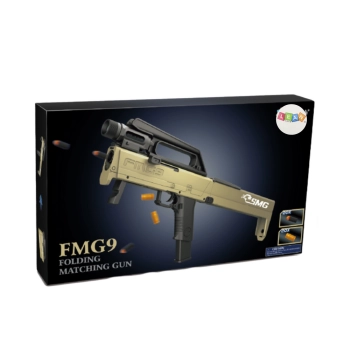 Karabin Składany FMG9 Strzałki Piankowe Łuski Latarka Broń
