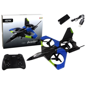 Zdalnie Sterowany Samolot Myśliwiec R/C Niebieski