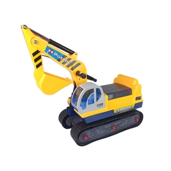 Duża Koparka Jeździk Koparka Budowa Kask Żółty