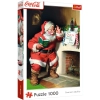 Puzzle - 1000 XMAS - Coca-Cola: Mikołaj przy kominku - Trefl 10922