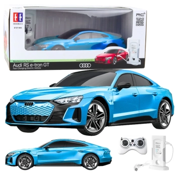 Samochód Audi RS E-tron GT Zdalnie Sterowany RC Niebieski 1:14