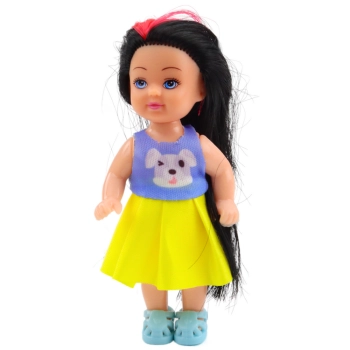 Zestaw Mini Laleczka W Sukience Pieski Buda Transporter