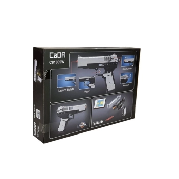 Pistolet Bojowy Klocki Do Złożenia 412 Elementów Szary