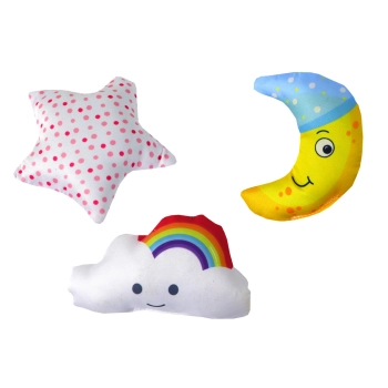 Karuzela Do Łóżeczka Na Baterie Klips Uniwersalny Pluszowe Zawieszki Różowa