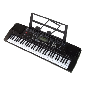 Keyboard Z Mikrofonem Instrument Muzyczny Czarny