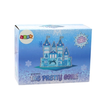 Zestaw Kosmetyków w Kuferku Do Makijażu Paznokci Korona Niebieski