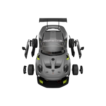 Klocki Konstrukcyjne Auto RC Rastar 1:18 Porsche 911 GT2 Szare 68 Elementów