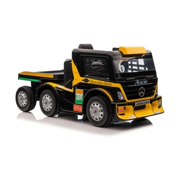 Auto Na Akumulator Mercedes + Naczepa XMX622B Zółty LCD