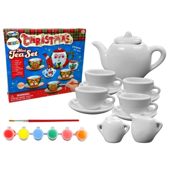 Duży Świąteczny Zestaw Kreatywny DIY Malowanie Porcelany Prezent