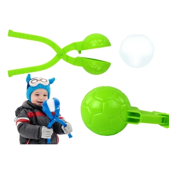 Śnieżkomat Maszynka do Kulek Śnieżnych Wzór Piłki Zielona 20cm x 5cm x 5cm