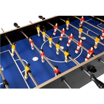 Duży Stół Piłkarski Stolik Piłkarzyki Szary na Kółkach