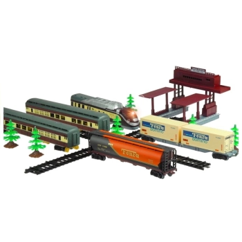 Ogromna Kolejka FENFA 5 Lokomotywa Wagonów Rozjazdy