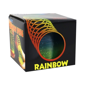 Kultowa Tęczowa Sprężyna Serce Brokatowe Uspokajająca Gadżet 6CM