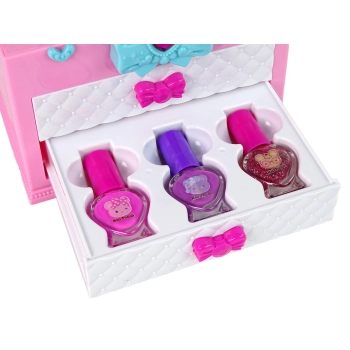 Zestaw Piękności w Walizce Różowy Biały